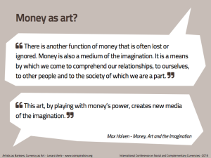Money as Art?